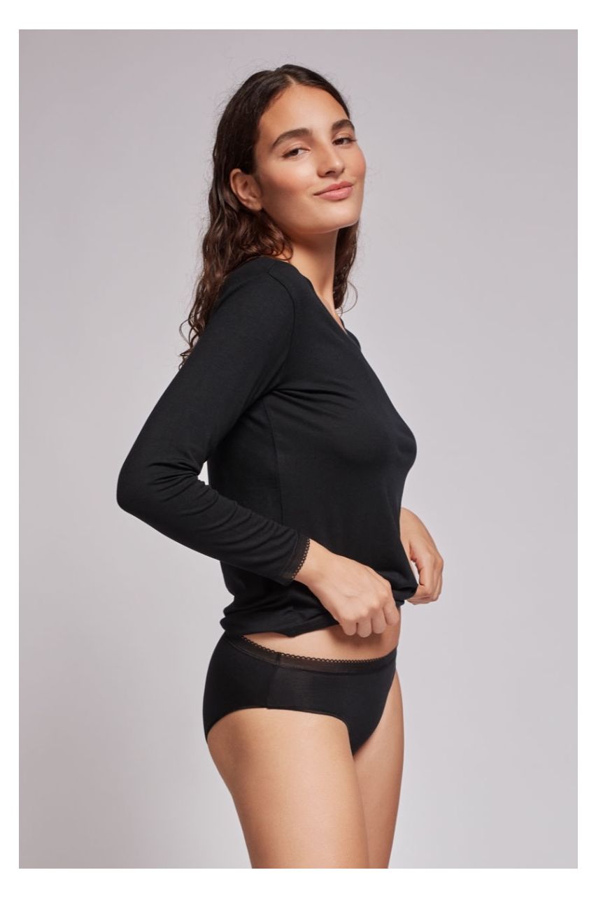 Organic Modal Long Sleeved Top Undies