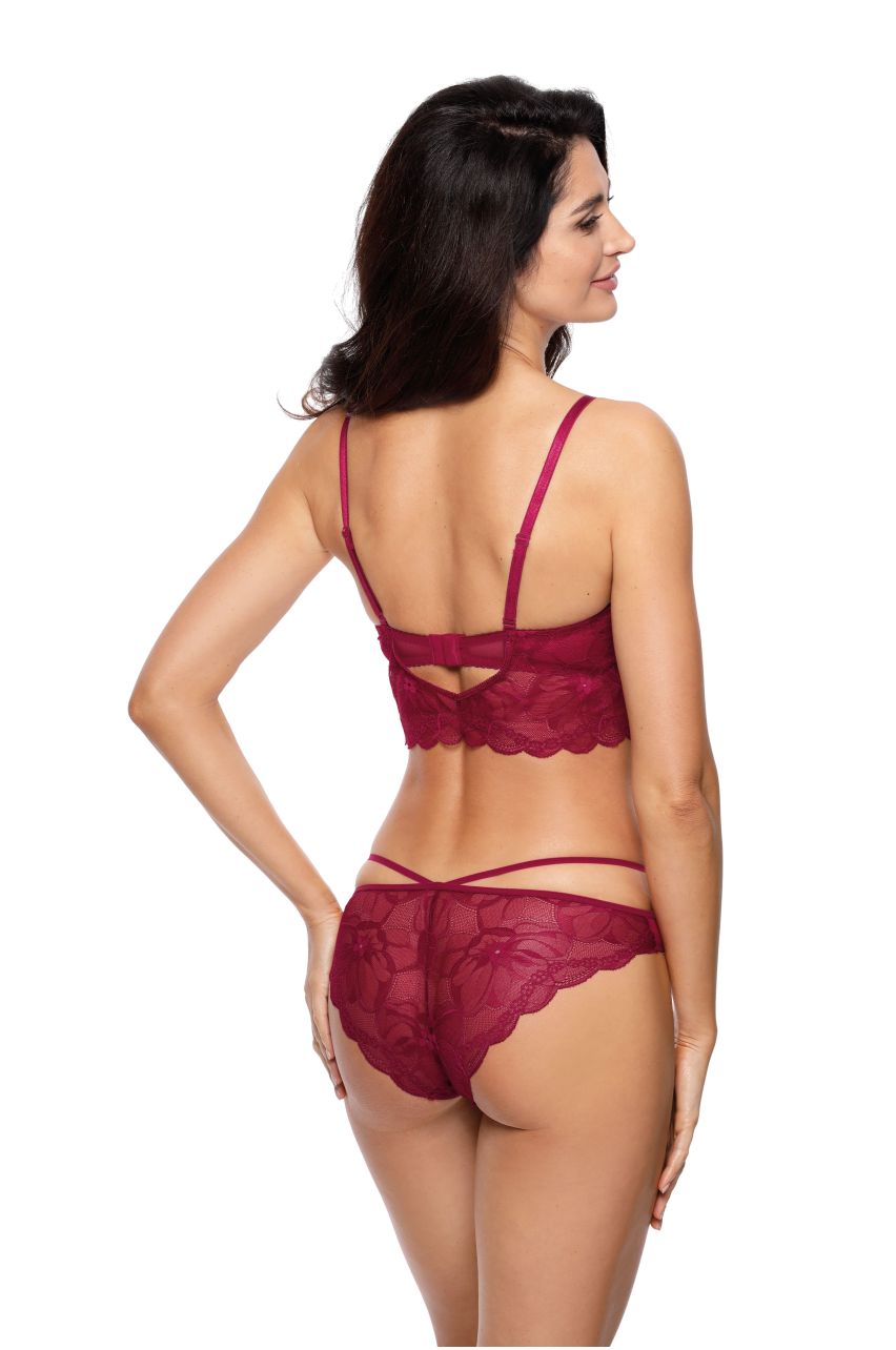 Push Up Half Corset Charlize Dark Red