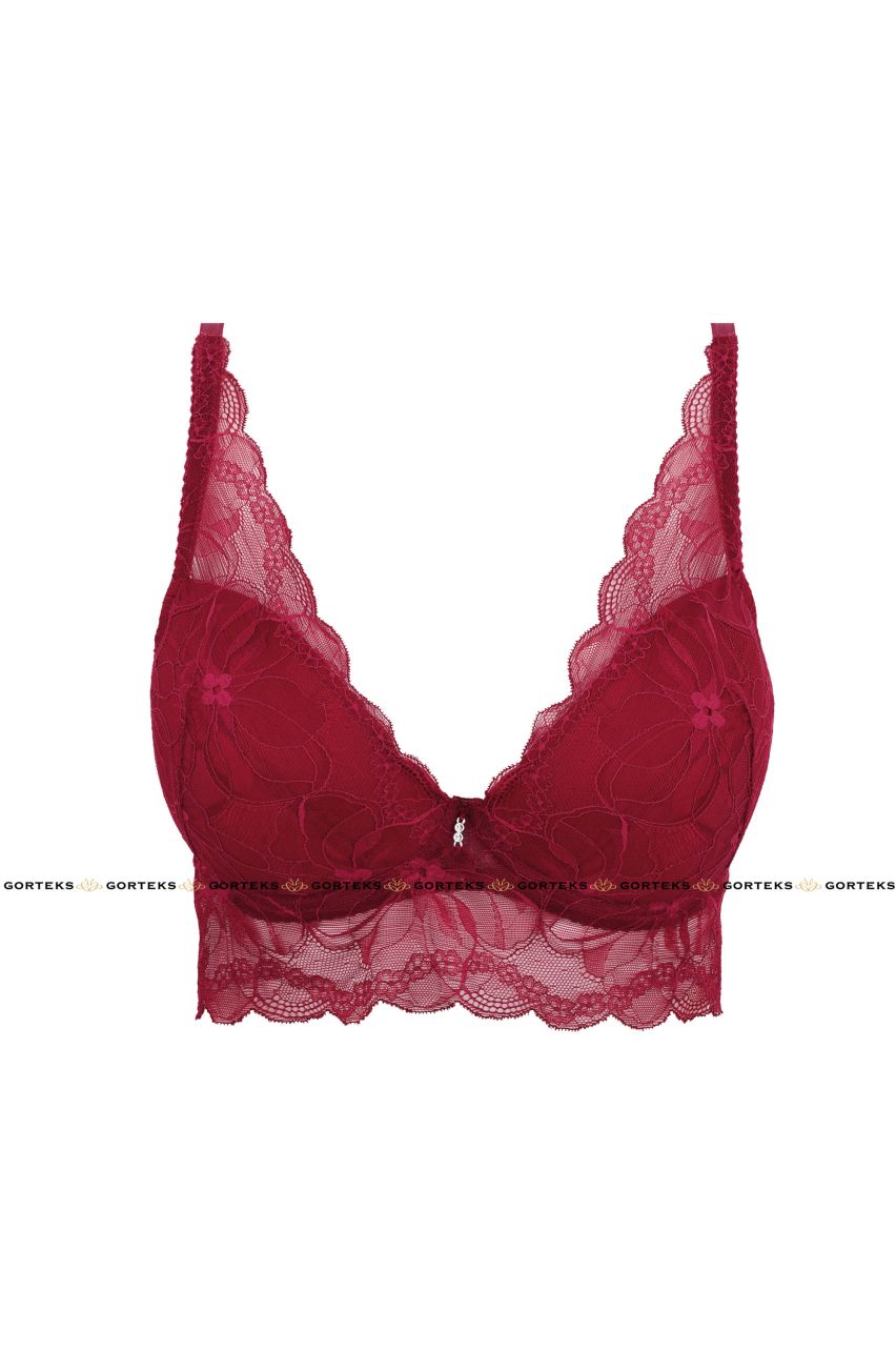 Push Up Half Corset Charlize Dark Red