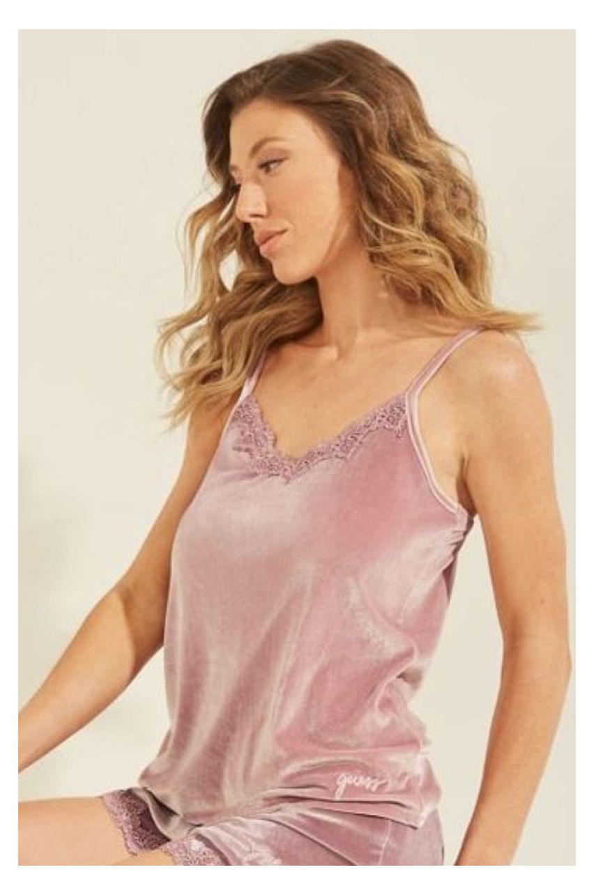 Embroidery Velvet Top Cate Rose Dream