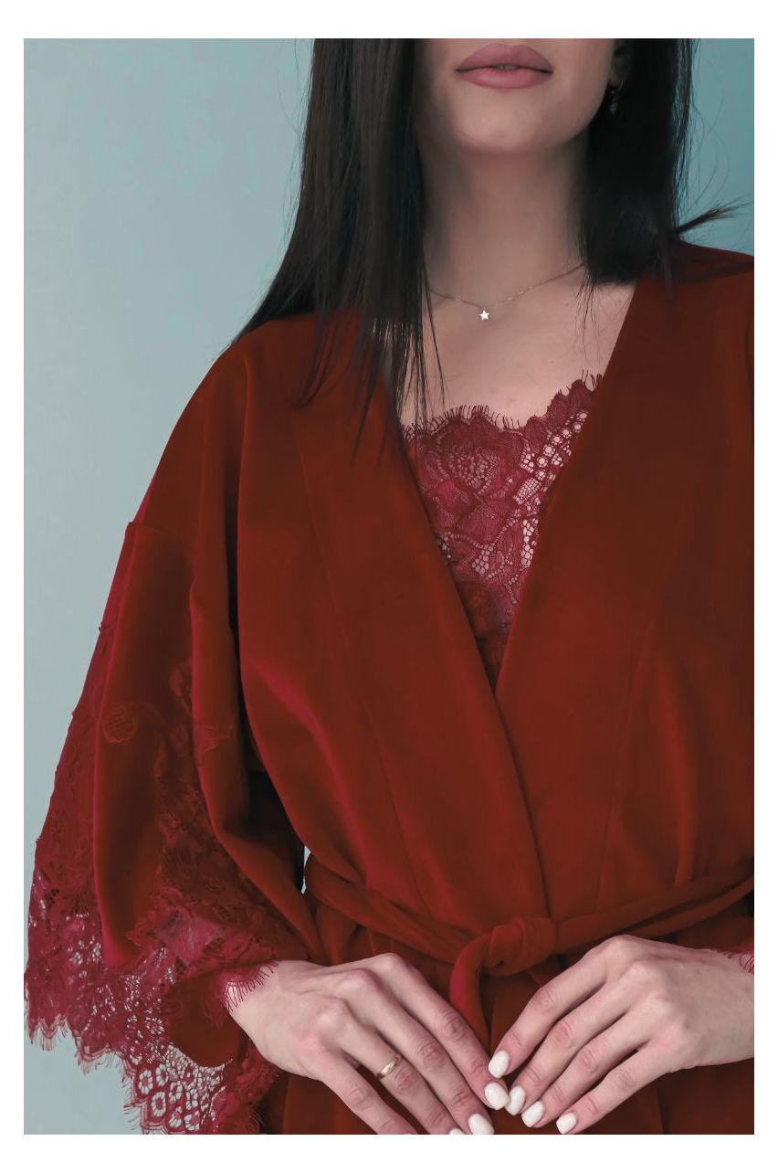 Luxurious Dressing Gown Dubai Red